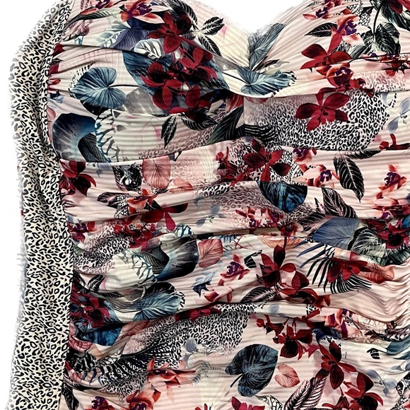 Sea Level Floral Palm Leaf Animal Print Swim Suit One Piece Body Tropical 10 L - Picture 2 of 8